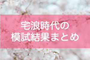 東大自宅浪人の模試点数