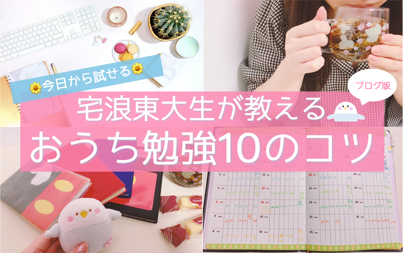 休校中に今すぐできる 家で勉強できない人が試すべき10の方法 宅浪東大生の自宅学習法 東大みおりんのわーいわーい喫茶